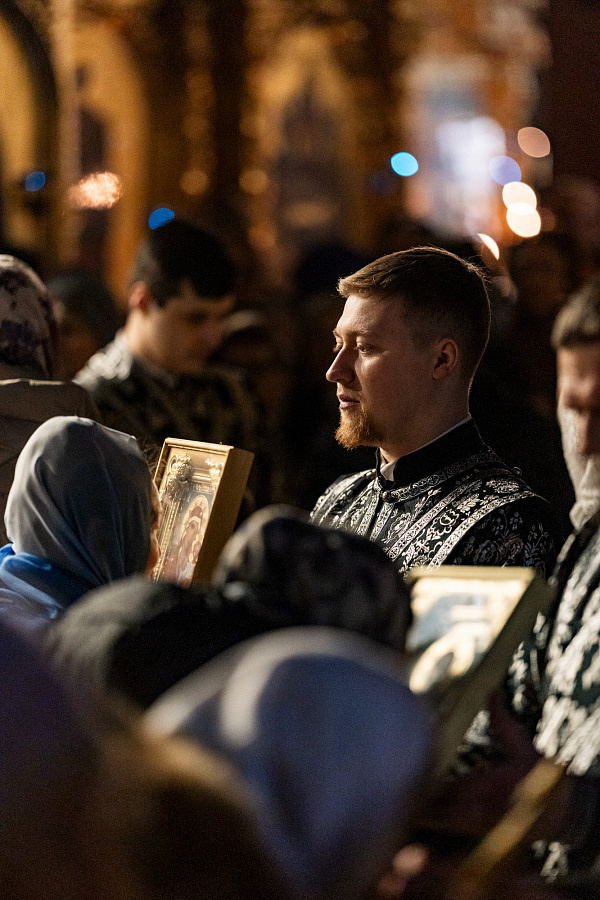 Чин прощения в Троицком кафедральном соборе Подольска